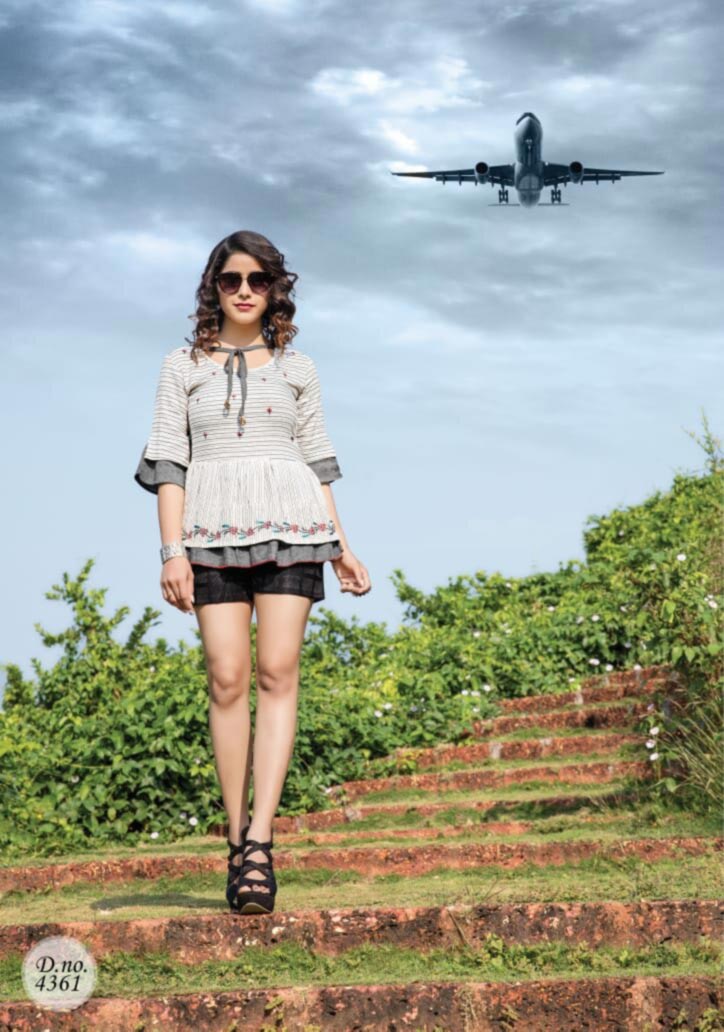 Topsy Vol-10 Embroidery Short Tops Set Topsy Vol-10 Embroidery Short Tops Set